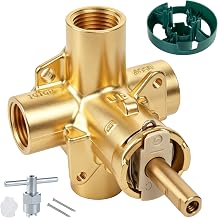 2510 Pressure Balancing Shower Valve with 1/2" IPS Connections, 4-Port Brass Tub and Shower Mixing Valve Compatible with Posi-Temp Systems