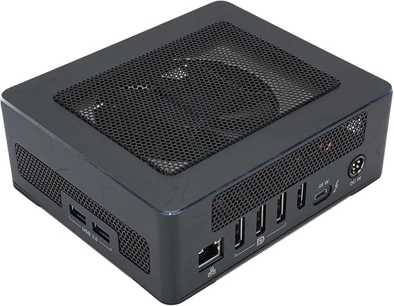 XUMIUZIY Portable eGPU Dock for RX6600 with 7 Ports,for Thunderbolt 3, 4K HDMI 2.0/DP 1.4, Gigabit Ethernet & Gaming Laptop Support, External GPU Docking Station (US Plug)