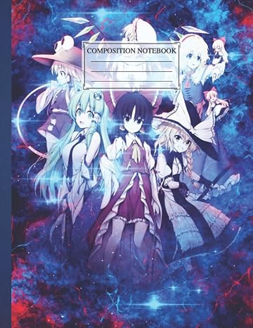 Composition NoteBook : Touhou 23 | 8.5 x 11 In | 110 Pages Funny Love Halloween Horror Themed Universe Galaxy Planet For Children Adults Witch, Unique College Ruled Aesthetic Gift