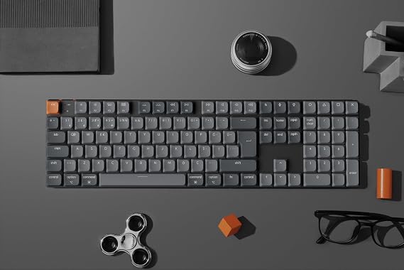 Keychron K5 Max 100% Brown Switch Wireless Turkish Mechanical Carbon Black Gaming Keyboard (K5M-H3-TR)