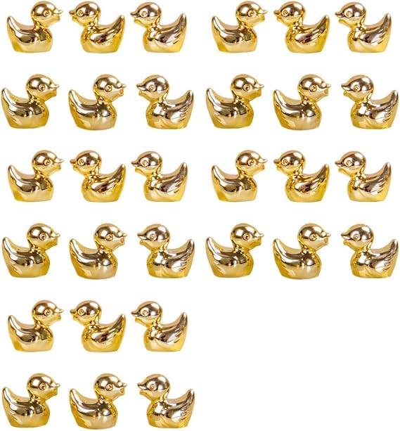 30 Pieces Mini Duck Set Modern Ornaments for Lover Family Living Room Office