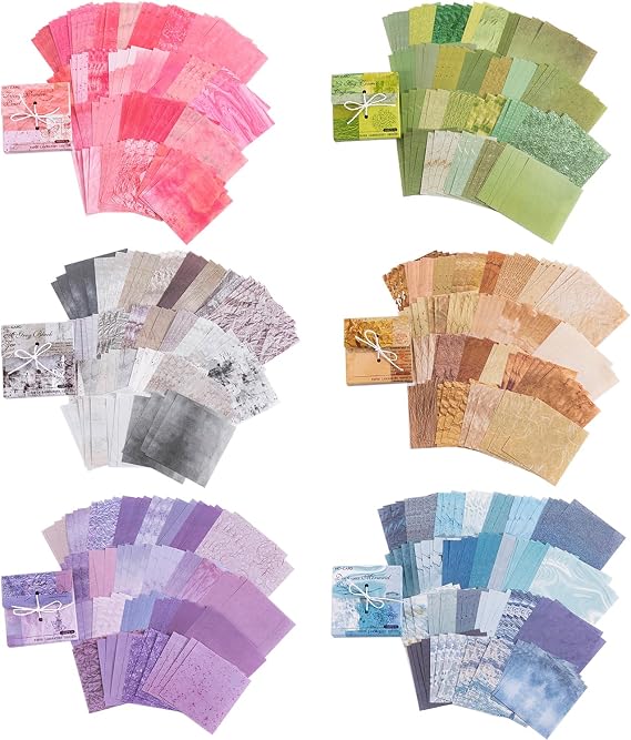 600 Sheets Vintage Scrapbook Paper, MaehSab DIY Journaling Supplies Decorative Craft Aesthetic Stationery Scrapbooking Paper for DIY Bullet Journal Junk Supplies (8X8CM)