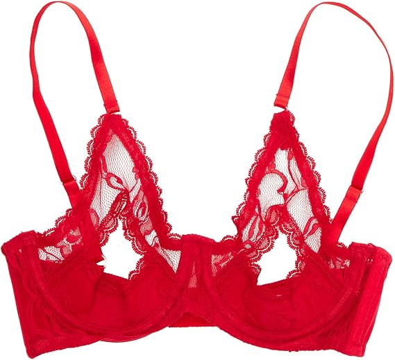 Shirley of Hollywood Women's 369 Lace Underwire Open Tip Bra