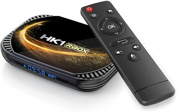 Android 11.0 Powered TV Box HK1 RBOX X4S TV Box 4GB RAM 128GB ROM S905X4 64-bit Quad Core A55 CPU 8K HDR Support 2.4G/5G WiFi 100M LAN Bluetooth 4.1 USB 3.0 Set-Top Box