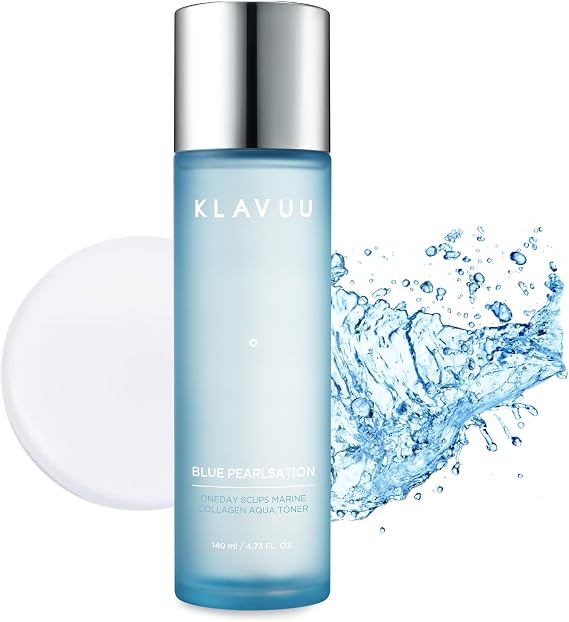 Klavuu Blue Pearlsation Day 8 Cups Marine Collagen Aqua Toner (4.73oz)