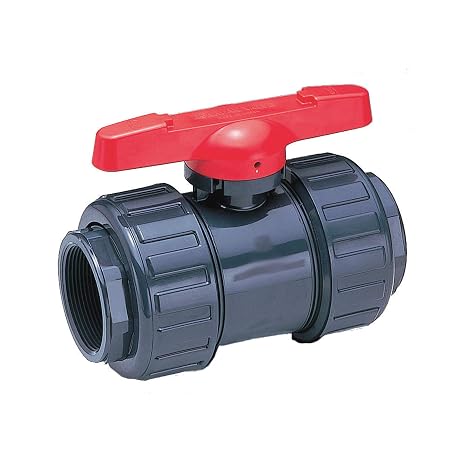 1" Socket x Thread PVC Ball Valve 2-Way