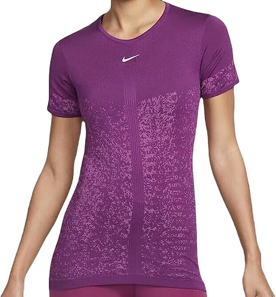 Nike Women's DRI-FIT ADV Short-Sleeve Aura TOP, Blue