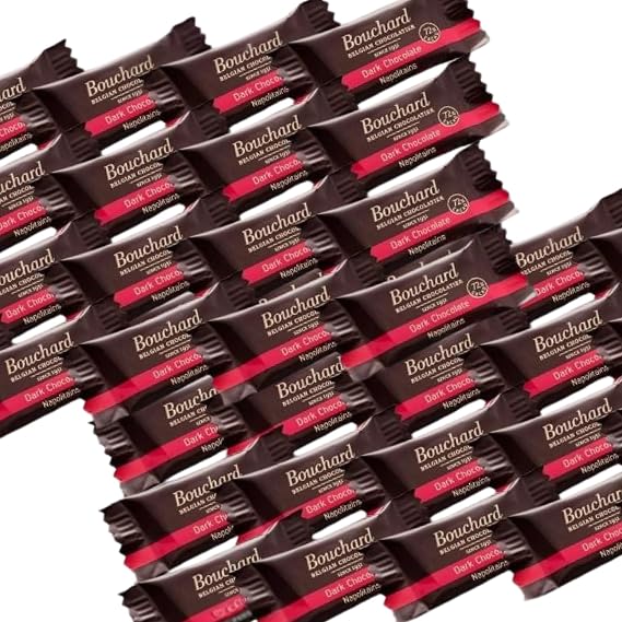 Bushar Dark 72% Chocolate, 50 Pieces, 100 Pieces, Choose from Individual Packaging, Chocolate, Milk Caramel, Belgian Chocolate, Luxurious, High Cacao, Large Capacity, Sublimated Sweets, Scattered