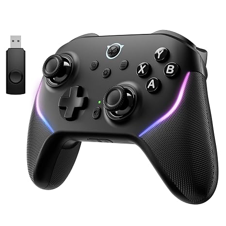 NYXI Master Wireless PC Controller Dual-Mode-Trigger Hall-Effekt-Joystick 1000 Hz Abfragerate Stummschaltung 6-Achsen-Gyroskop Turbo sperrbare Rückseitentasten für PC/Switch/iOS/Android