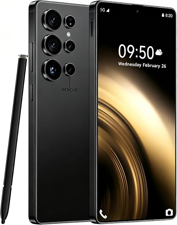 5G Smartphone, 8GB+256GB Android 15 Unlocked Phones, 6.8" FHD