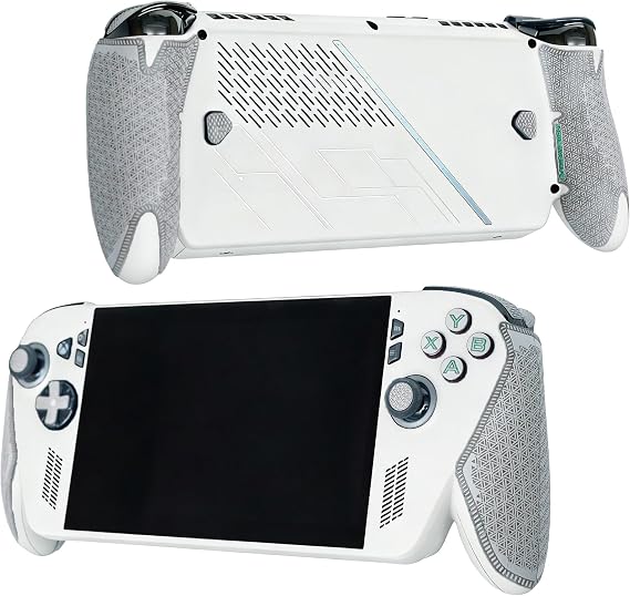Controller Grips Compatible with ASUS ROG Xbox Ally X, Skin kit,Anti-Skid, Multi-Texture, Sweat Absorption, Pre-Cut Grips Tape, by SHADOW BOOLT (Ash Grey)