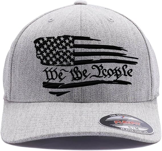 Flex Baseball 2A 1791 and We The People - Protect The 2nd Amendment hat- Custom Embroidered Flex Fitted Baseball Cap