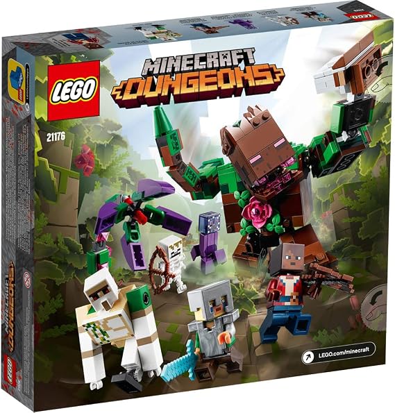 LEGO Minecraft The Jungle Abomination 21176 Building Kit Playset; Fun Minecraft Dungeons Exploring Toy for Kids; New 2021 (489 Pieces)