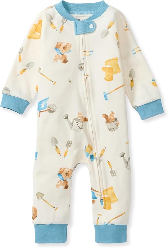 Burt's Bees Baby Boys' One Piece Sleep and Play 100% Organic Cotton Pajamas