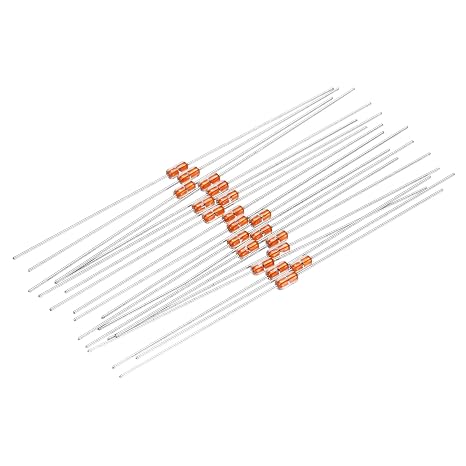 sourcing map 20pcs 1K Ohm NTC Thermistors Resistors, MF58 3950B 5% Thermistor Temperature Sensors