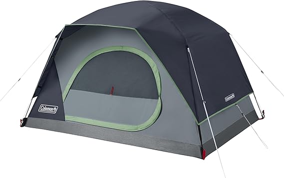 Coleman Skydome Camping Tent with 5 Minute Setup, 2/4/6/8 Person Weatherproof Tent with Rainfly & Carry Bag, 20% More Headroom Than Traditional Canopies