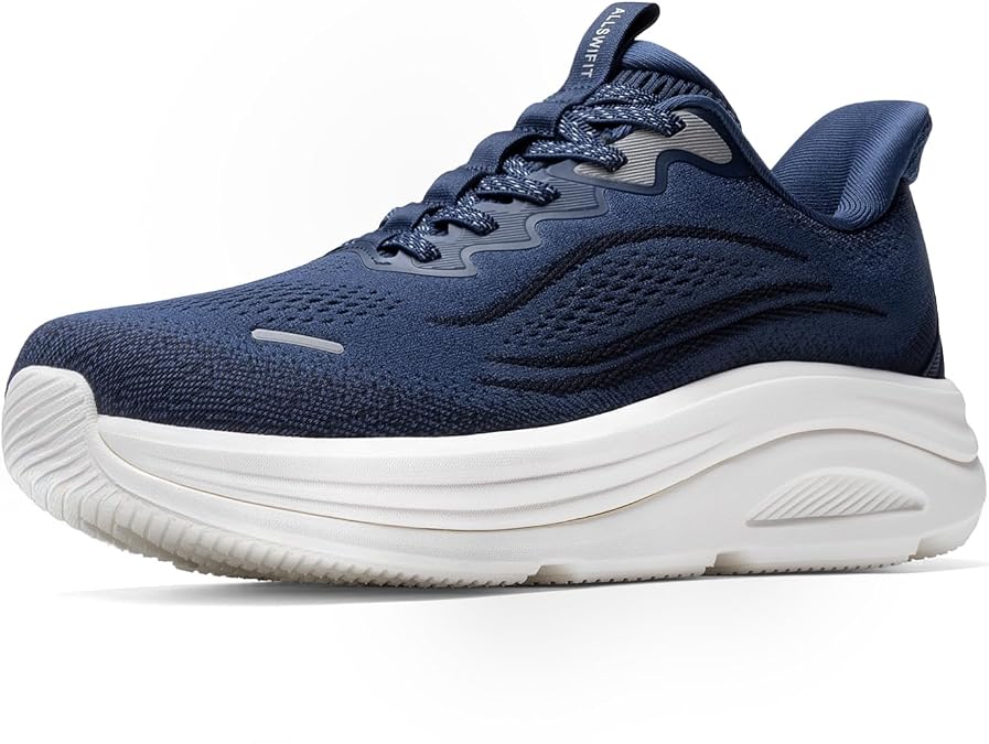 ALLSWIFIT Men's Slip On Wide Toe Box Walking Shoes Sneakers