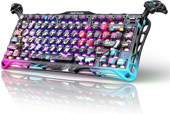 GravaStar Mercury V75 PRO Hall Effect Gaming Keyboard, 75% Wired Magnetic Keyboard, 8000Hz Polling Rate, UFO Magnetic Switches, 0.005mm Rapid Trigger, Adjustable Actuation, CNC Aluminum