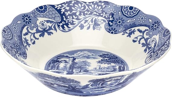 Spode Blue Italian 10" Daisy Bowl