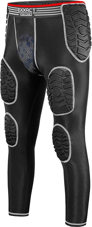Exxact Sports Combat 7-Pad 3/4 Men's Padded Compression Leggings