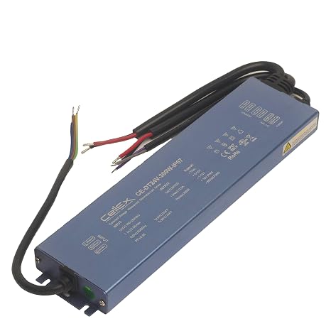 Triac Dimmable LED Driver 24V 300W IP67 Ultra Slim 0.8in UL Listed Compatible with Lutron Dimmer, Transformer for LED Lights, Power Supply 5in1 Triac/0-10V/1-10V/Potentiometer/10V PWM