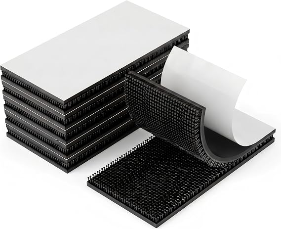 10Pcs(5 Sets) EZ Pass Dual Lock Mounting Strips with Adhesive for EZ Pass/IPass/IZoom/Sunpass Cars/EZPass, Reclosable Heavy Duty Self-Mating Tape