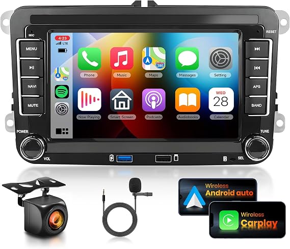 Car Stereo Radio for VW Passat Jetta Golf Touran Seat Beetle with Carplay