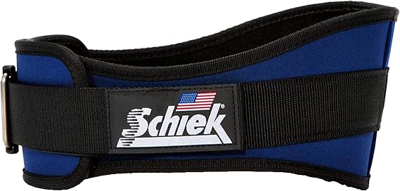 Schiek Sports 2006 Nylon 6 in Weight Lifting Belt | Firm lumbar support, For squats, deadlifts and compound lifts, Durable nylon construction, Adjustable secure fit