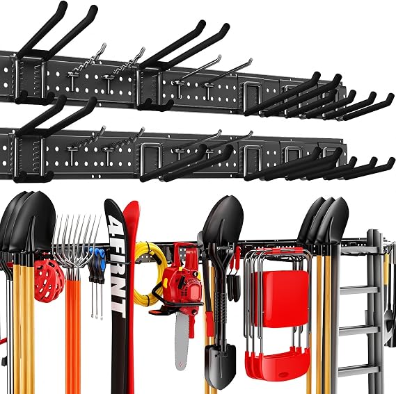 Garage Tool Organizer Wall Mount 6 Packs, 96 Inches