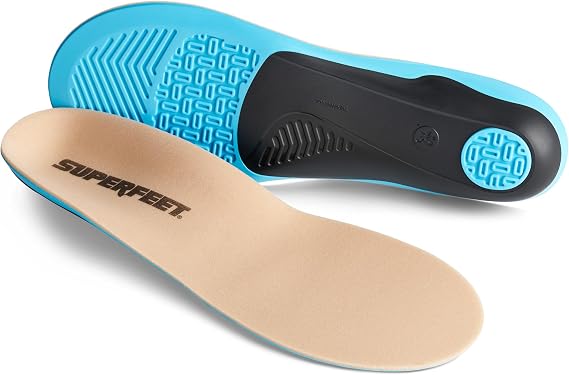 Superfeet Everyday Pressure Relief Shoe Inserts - Soft Cushioning for Sensitive Feet with Gentle Support & Heel Relief for Work, Walking & Everyday Wear, 5.5-7 Men / 6.5-8 Women
