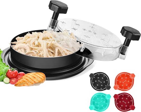 Chicken Shredder Tool Twist, Food-Grade Meat Shredder, Black