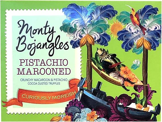 Monty Bojangles Pistachio Marooned Cocoa Dusted Truffles, 150g Gift Box (Choose from 9 flavours)