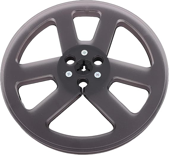 7 Inch Take Up Reel, Empty Takeup Reel Replacement for Reel to Reel Tape Players with 6 Nab Flange Holes Universal Replacement Empty Tape Reel (Grey)