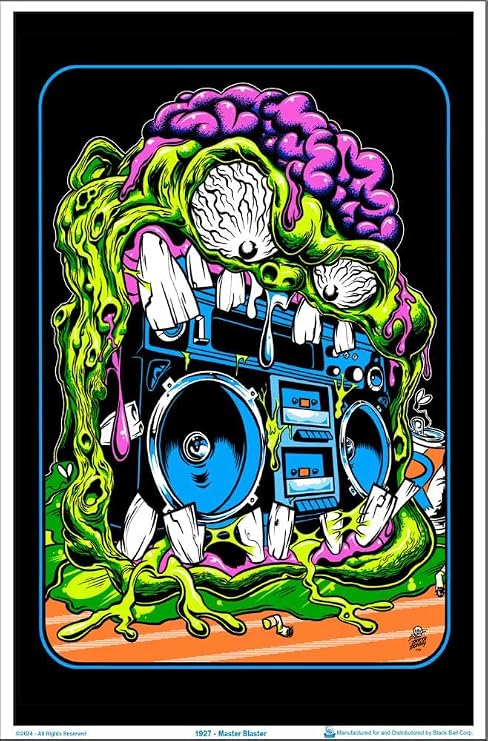 Scorpio Posters Master Blaster by Dirty Donny Blacklight Poster 23" x 35"