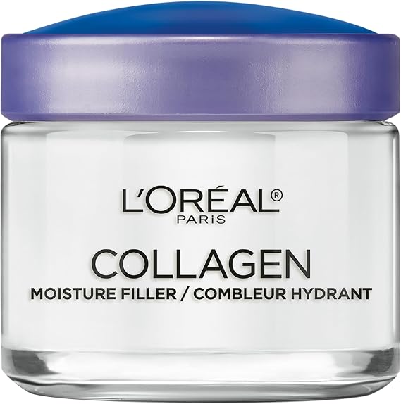L'Oreal Paris Collagen Daily Face Moisturizer, Reduce Wrinkles, Face Cream 3.4 oz
