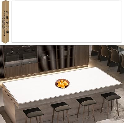 Super Large Silicone Mat, 120x24305cmx60cm Silicone Mats for Kitchen Counter, Non-slip Heat Resistant Mat,Thicken Kitchen Counter Mat, Waterproof Countertop Protector for Craft Semitransparent
