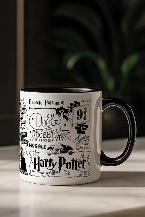 Harry Potter Temalı Özel Tasarım Porselen Kupa Bardak