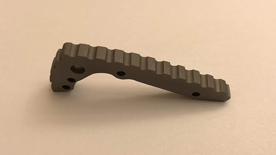 Gray Titanium Back Spacer For Emerson CQC-7 Knife - Early Nylon Spacer Model