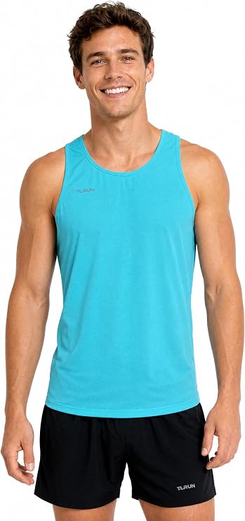 TLRUN Men’s Lightweight Running Vest Quick Dry Marathon Tank