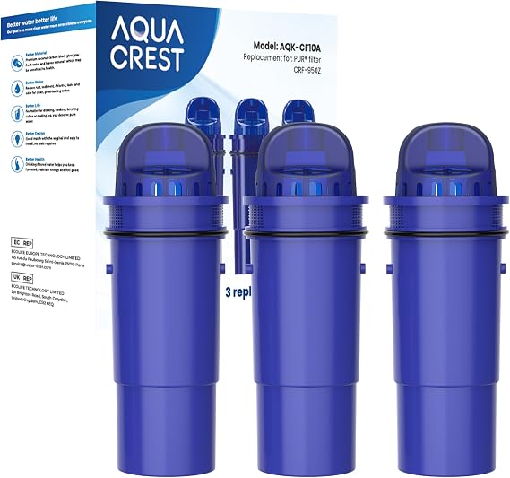 AQUA CREST Water Filter Replacement for Pur Plus Filter PPF951K, 3 Pack
