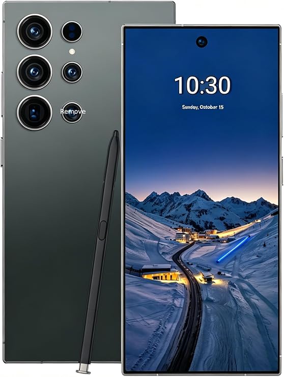 C24 Ultra Unlocked Phones 512GB+12GB Android 14 Phone 6.9" Screen | 7000mAh Fast Charging Battery, Snapdragon 8 Gen3, Face Fingerprint Unlock/GPS/Global 5G Dual SIM Smartphone- AGreen