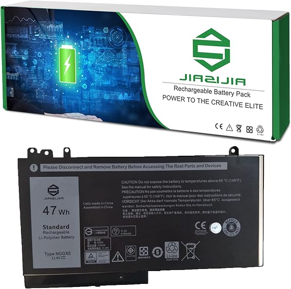 NGGX5 JY8D6 Laptop Battery Replacement for Dell Latitude E5270 E5470 E5570 Precision 3510 Series Notebook 0JY8D6 954DF 451-BBUN 451-BBUJ RDRH9 11.4V 47Wh 4310mAh