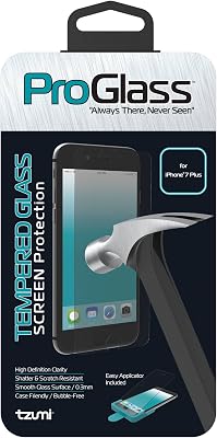 Tzumi 4673 Proglass Iphn 7 Glass Screen Protector, Clear