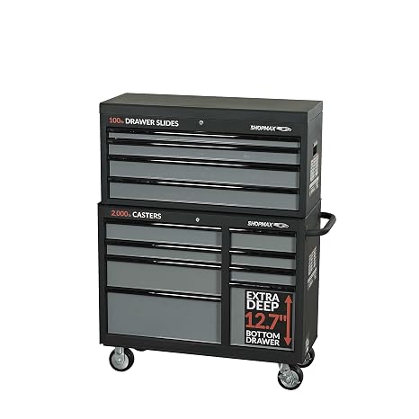 41 in. 12-Drawer Tool Chest and Rolling Cabinet Combo