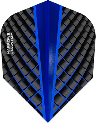 Harrows Quantum Dart Flights - 100 Micron - Standard - 3D Effect - 1 Set 3 Dark Blue