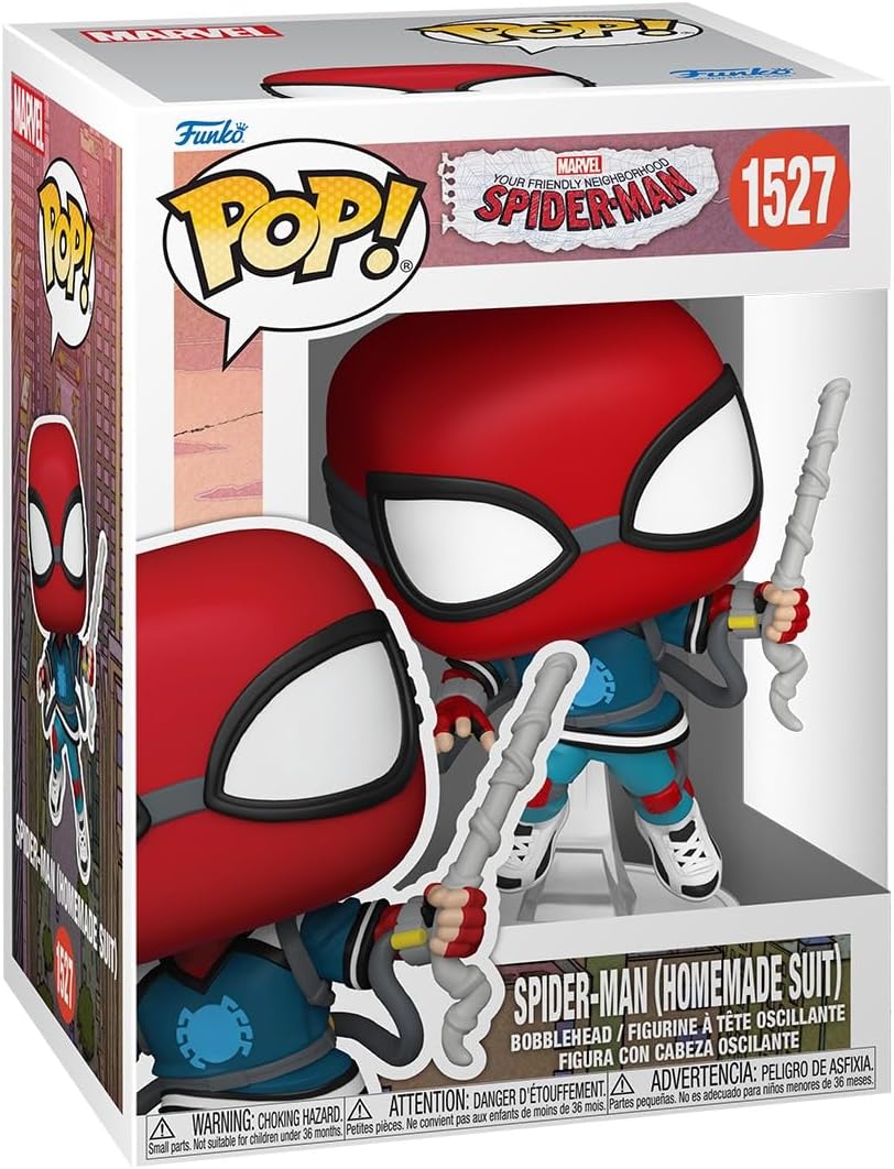 Funko POP Marvel: Spider-Man - Spider-Man Homemade Suit, Toy Figure