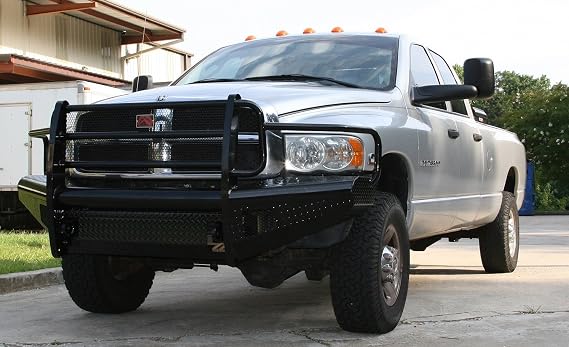 Fab Fours DR03-S1060-1 Black Steel Front Ranch Bumper