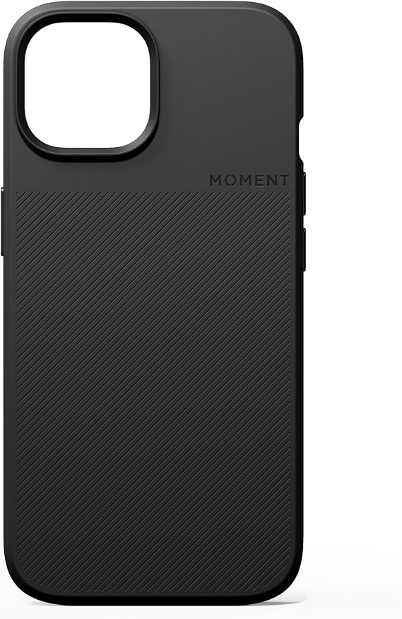 Moment Camera Case for iPhone 15 MagSafe Compatible, Attach QuickLock Filters & T-Series Lenses (Drop-in Mount Sold Separately) [Black, iPhone 15]