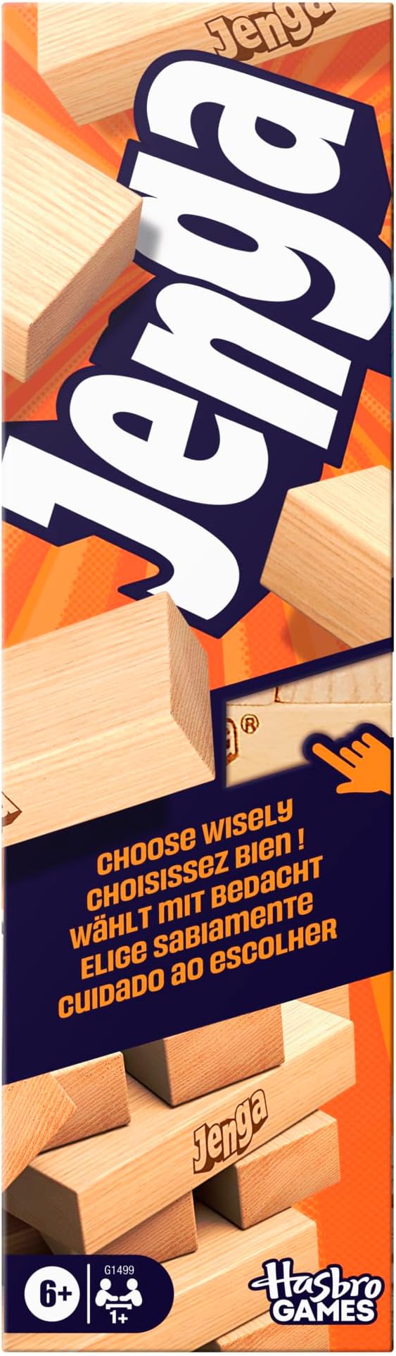 Official Hasbro Games Jenga Game with Digital Die