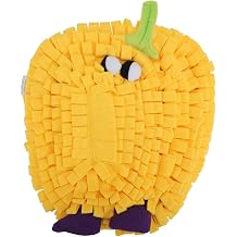 Snuffle Mat for Dogs, Plush Enrichment Feeding Mat for Mental Stimulation, Puppy Chew Mat to Keep Them Busy, for All Breeds Sizes, Yellow, 1 Pc